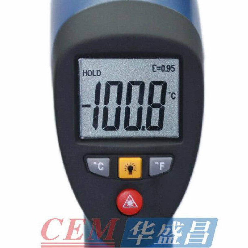 CEM DT-8819H Industrial Infrared Thermometer Gun Non-contact Electronic Induction Thermometer Laser Induction Point Thermometer CEM DT-8819H Industrial Infrared Thermometer Gun Non-contact Electronic Induction Thermometer Laser Induction Point Thermometer